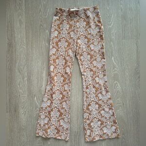 Tan Lace Bell Bottoms